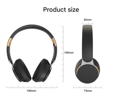 Blue- Wireless Bluetooth 5.0 Over-Ear Headphones - HIFI Deep Bass, Foldable Design, 10Hr Playtime