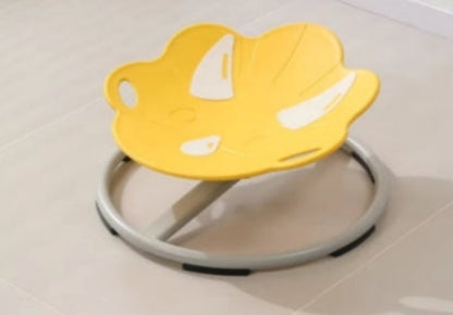 Yellow spinning chair