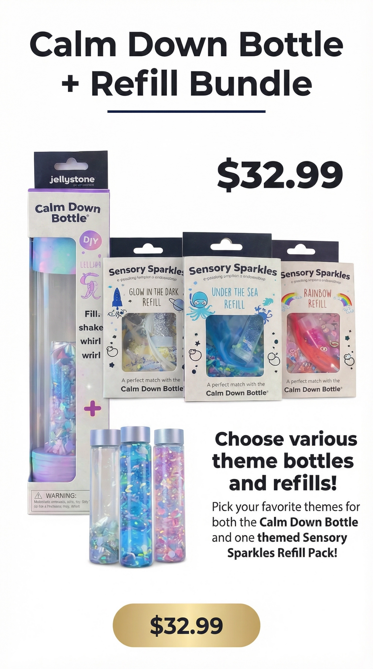 Calm down bottle refill bundle