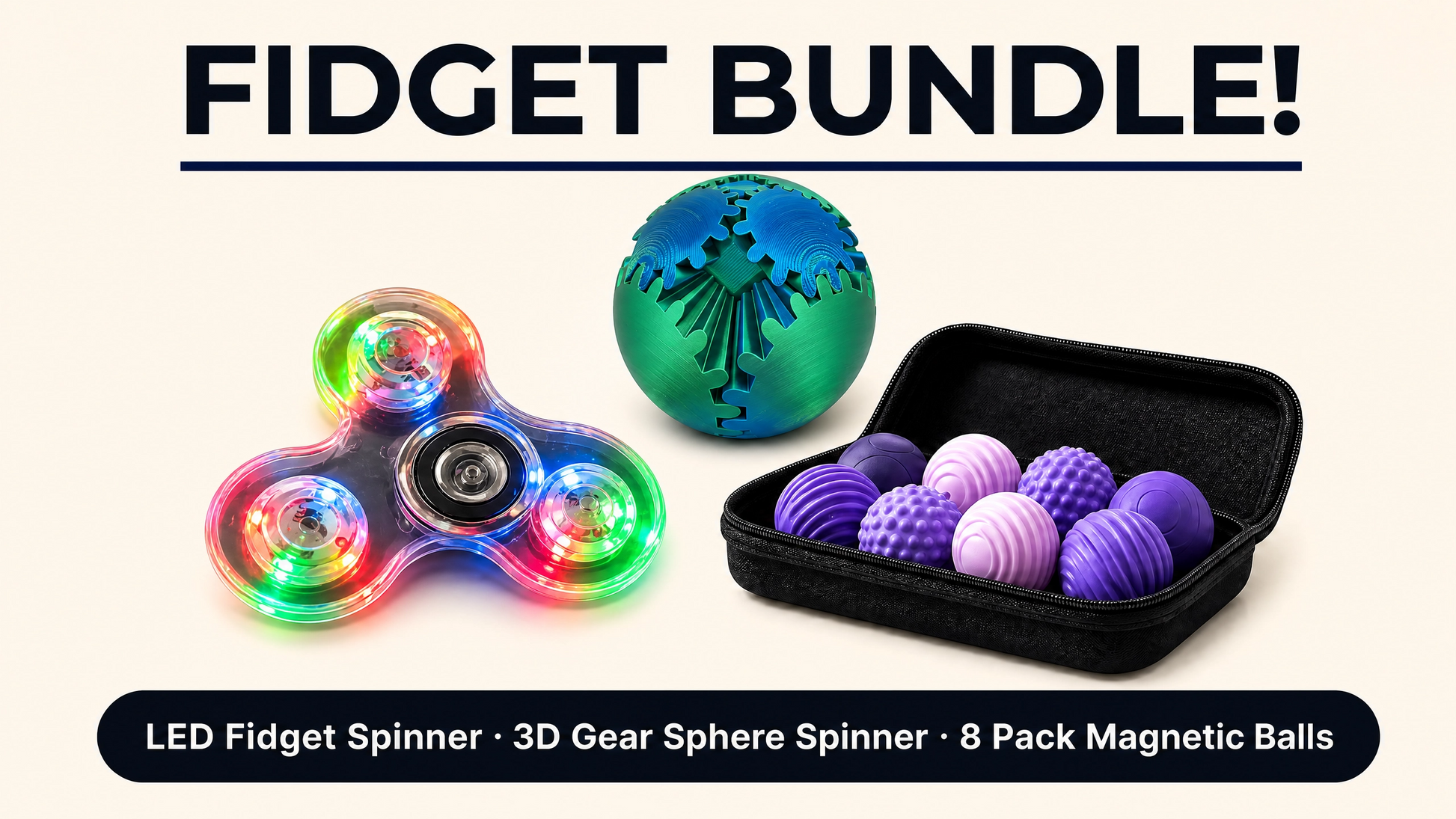 3 fidget bundle set