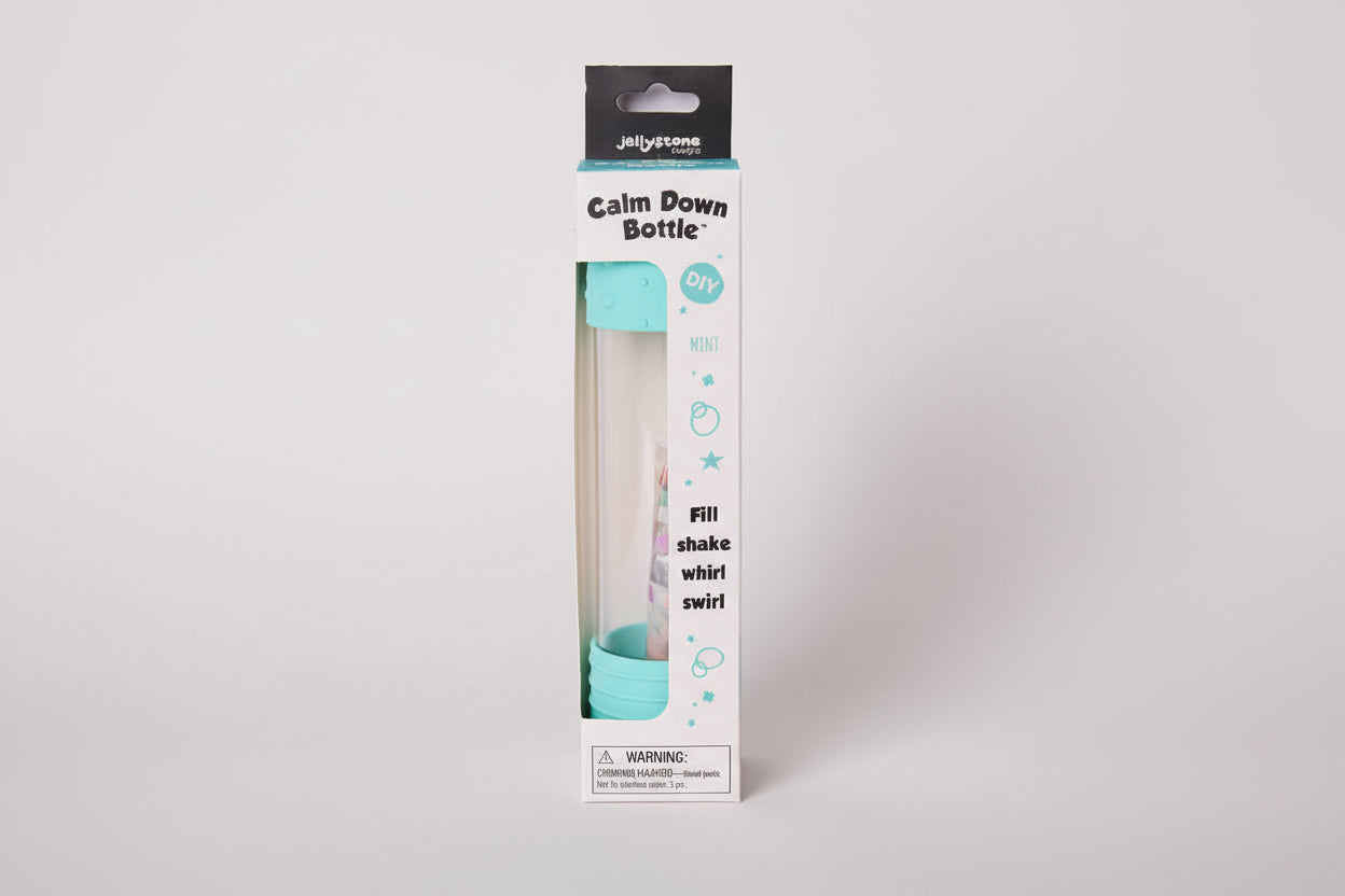 Jellystone Calm Down Bottle packaging with a white background